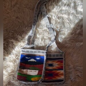 Handcrafted Andean-style artisanal bag from Ecuador
Bundle of two
